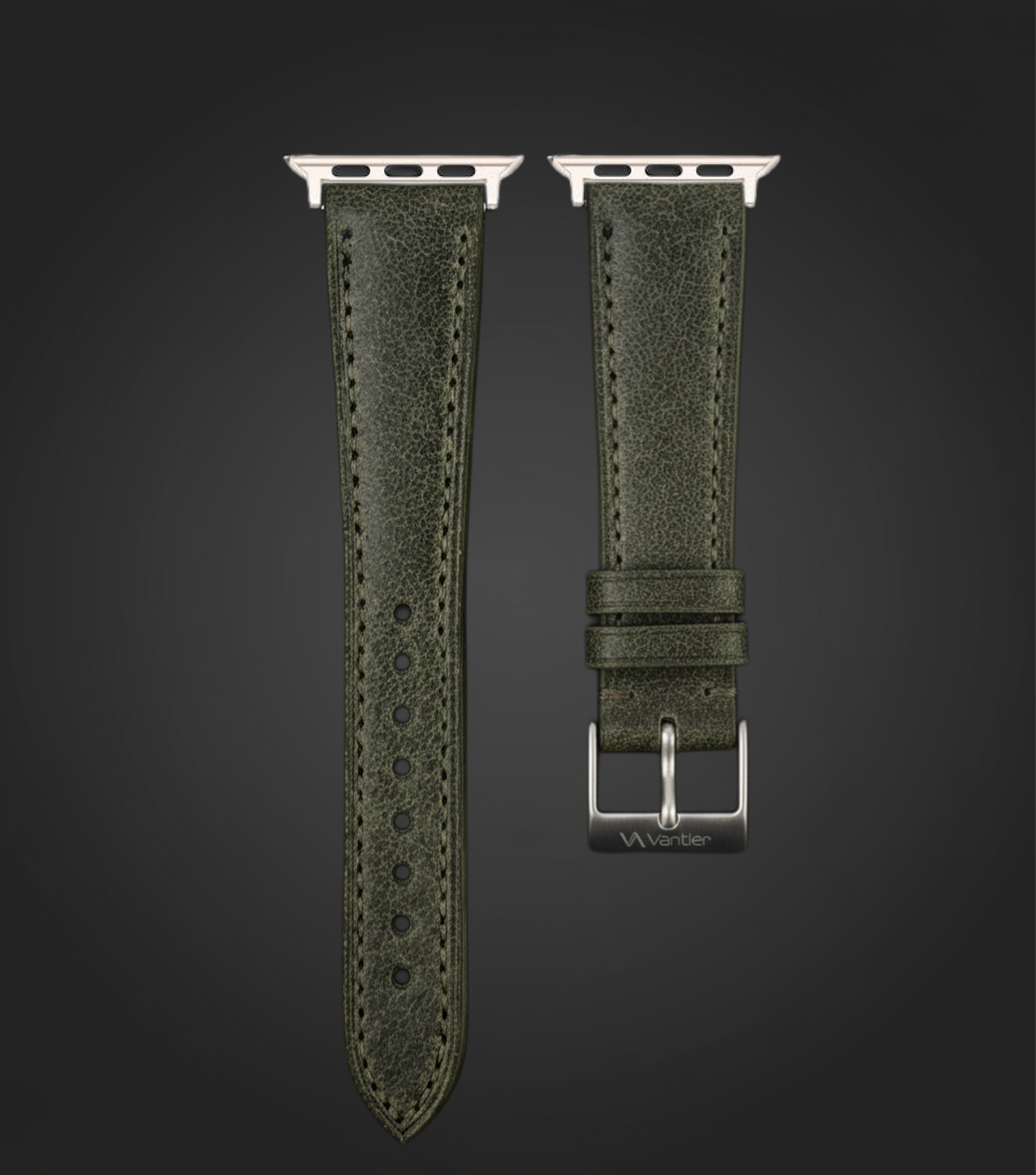Heritage Moss Green – Waxed Olive Strap