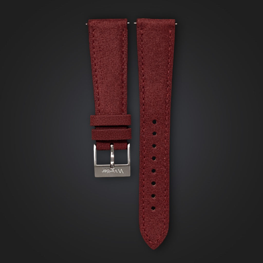 Crimson Burnt Suede